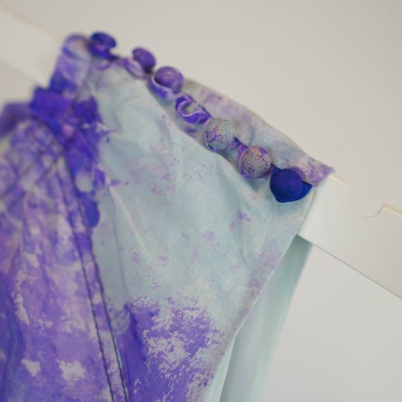 Chris Benz SS/10 Runway Purple Watercolour-Print Dress - Picture 4 of 6